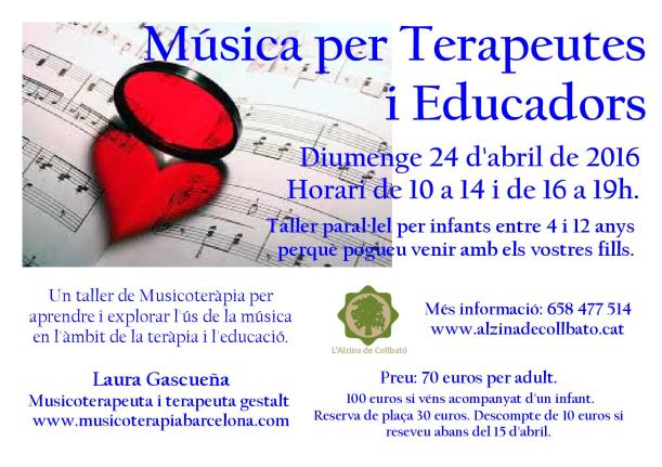 Taller de música para terapeutas y educadores